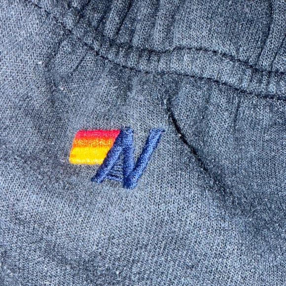 Aviator Nation Kids Black Sweatpants with Rainbow Stripe - Picture 4 of 6